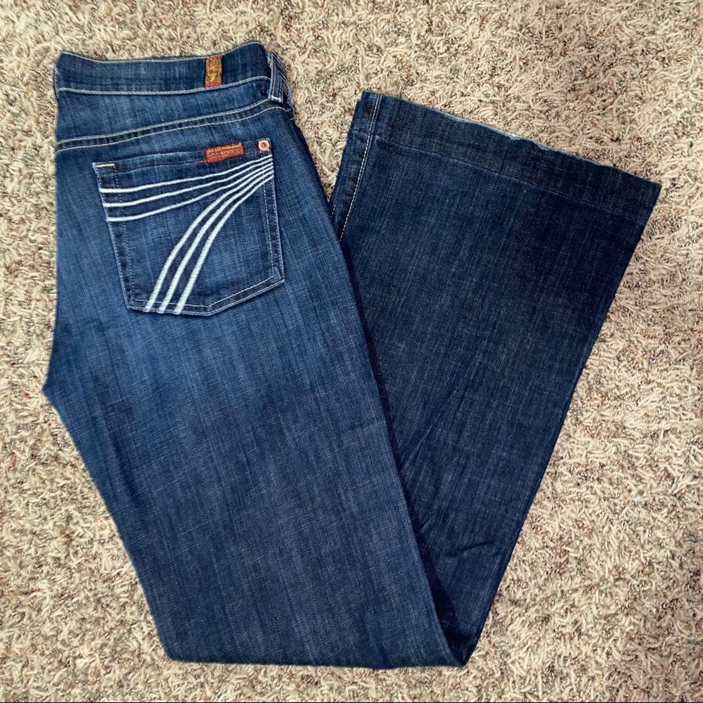7 for all mankind dojo flare jeans